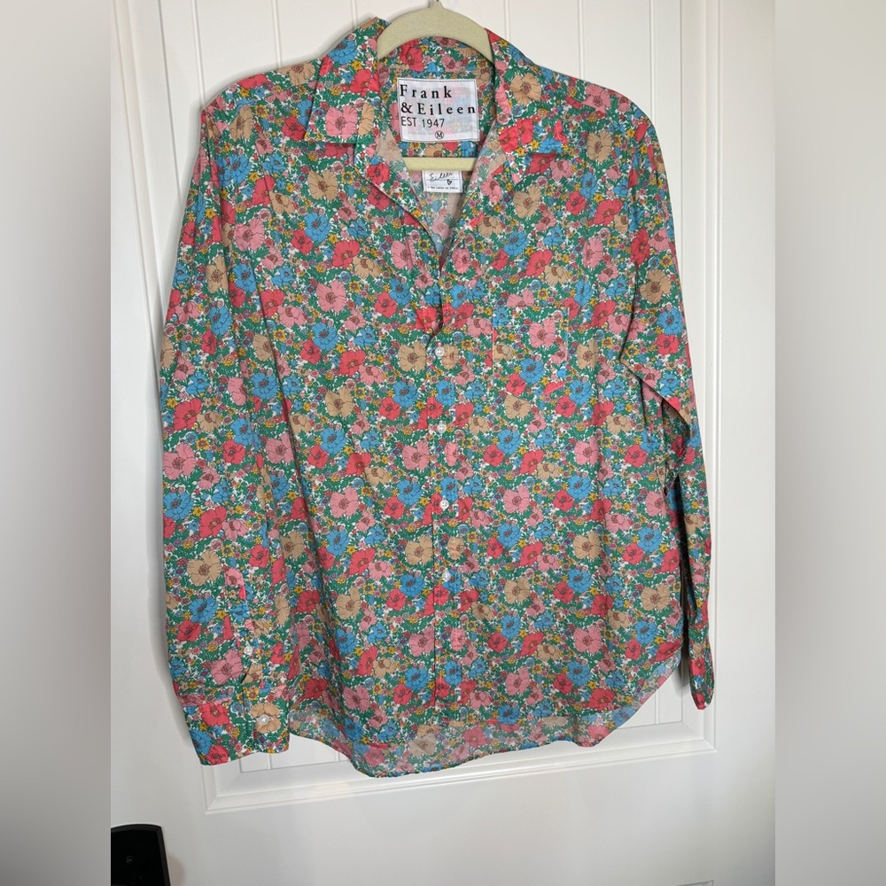 Frank & Eileen EILEEN, Pink and blue floral, Medium